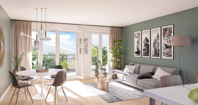 Achat / Vente appartement neuf Décines-Charpieu à 10 min à pied du tram T7 et T3 (69150) - Réf. 12972