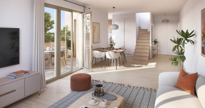 Achat / Vente appartement neuf Lyon 07 secteur Gerland à 4 min à vélo du Métro B (69007) - Réf. 12782