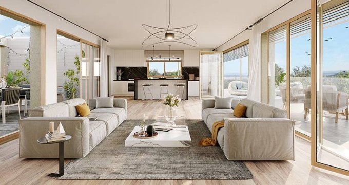 Achat / Vente appartement neuf Saint-Didier-au-Mont-d'Or à l'entrée du vieux-bourg (69370) - Réf. 6457