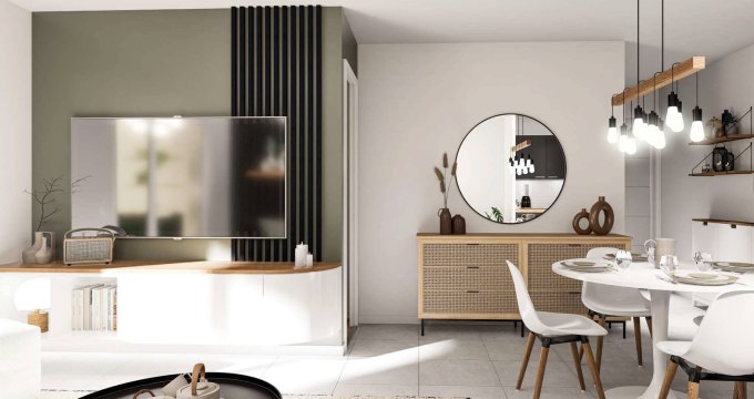 Achat / Vente appartement neuf Vénissieux à 20 min de la Place Bellecour en métro D (69200) - Réf. 11771