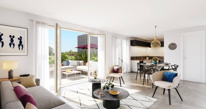 Achat / Vente appartement neuf Villeurbanne à 450 mètres du métro A (69100) - Réf. 12645
