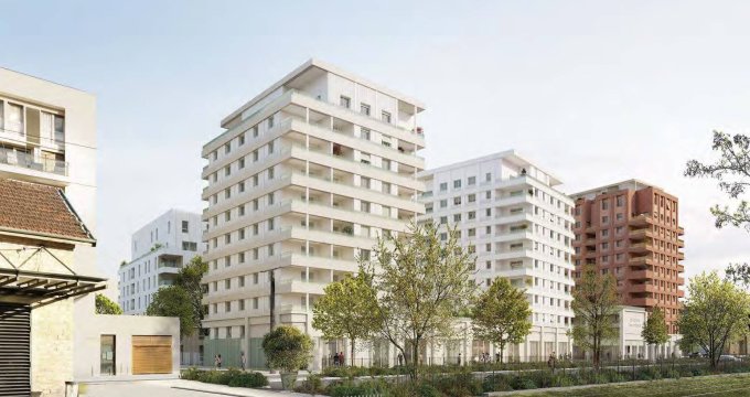 Achat / Vente appartement neuf Villeurbanne en face du tramway T3 direction la gare Part-Dieu (69100) - Réf. 9491