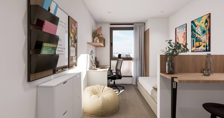 Achat / Vente appartement neuf Bron résidence étudiante à 20 min de Bellecour en transports (69500) - Réf. 12333
