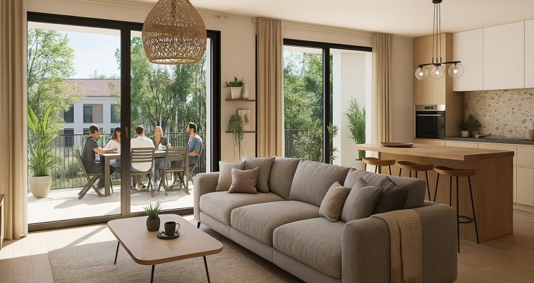 Achat / Vente appartement neuf Communay environnement verdoyant proche mairie (69360) - Réf. 13429