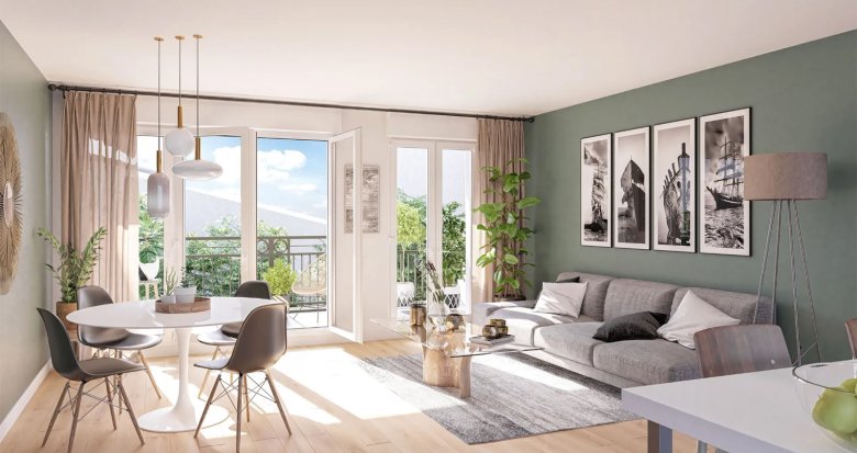 Achat / Vente appartement neuf Décines-Charpieu à 10 min à pied du tram T7 et T3 (69150) - Réf. 12972