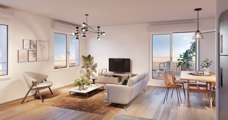 Achat / Vente appartement neuf Fontaines-sur-Saône à 20 min des portes de Lyon (69270) - Réf. 12715