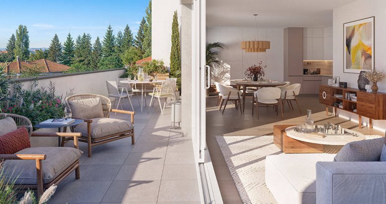 Achat / Vente appartement neuf Genas à 25 minutes de Lyon (69740) - Réf. 12669