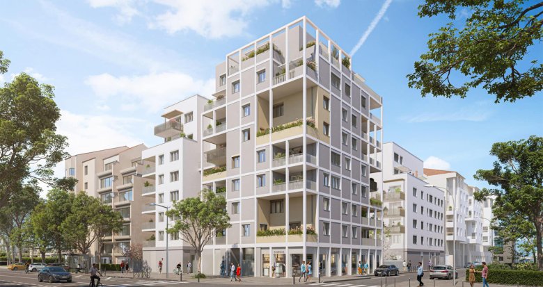Achat / Vente appartement neuf Lyon 07 secteur Gerland à 4 min à vélo du Métro B (69007) - Réf. 12782