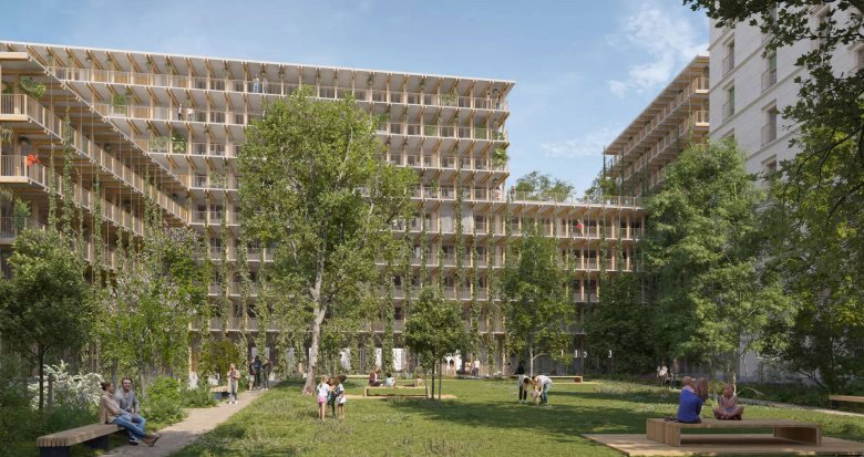 Achat / Vente appartement neuf Lyon 7e à 3 minutes à pied de la Place Jean Jaurès et du métro B (69007) - Réf. 8405