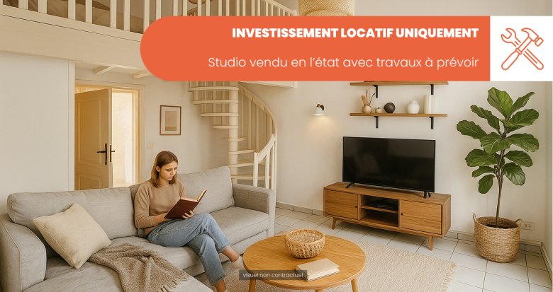 Achat / Vente appartement neuf Oullins INVESTISSEMENT studio vendu en l’état travaux à prévoir (69600) - Réf. 13337