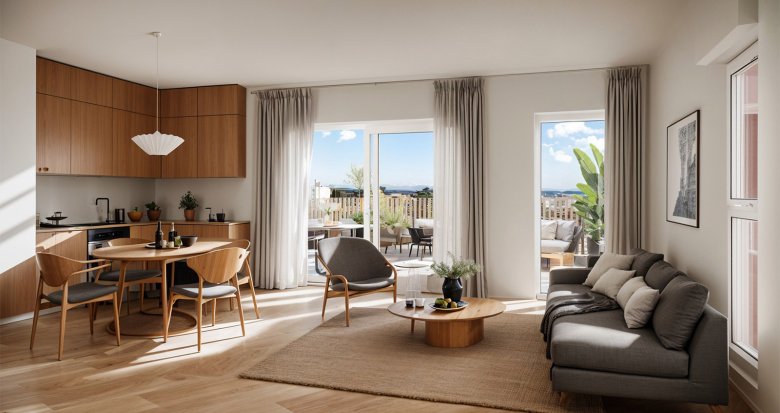 Achat / Vente appartement neuf Rillieux-la-Pape à 25 minutes du centre de Lyon (69140) - Réf. 13185