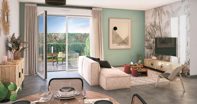 Achat / Vente appartement neuf Rillieux-la-Pape centre à 2 km de la gare de Sathonay-Rillieux (69140) - Réf. 13805