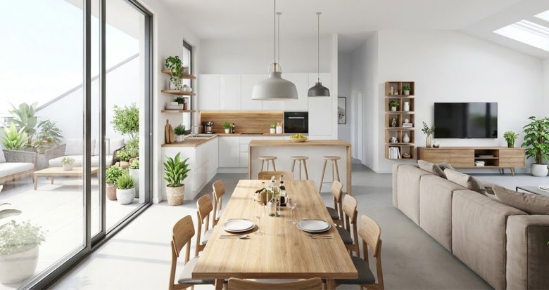 Achat / Vente appartement neuf Rillieux-la-Pape centre à 2 km de la gare de Sathonay-Rillieux (69140) - Réf. 13805