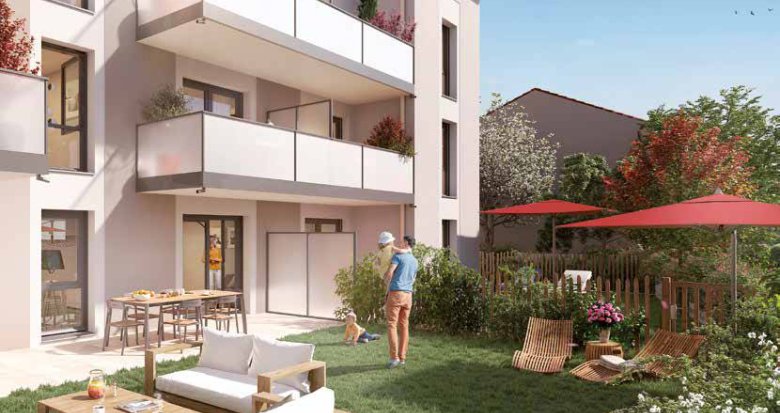 Achat / Vente appartement neuf Saint-Bonnet-de-Mure à 16 min en voiture de la gare de St-Priest (69720) - Réf. 12434