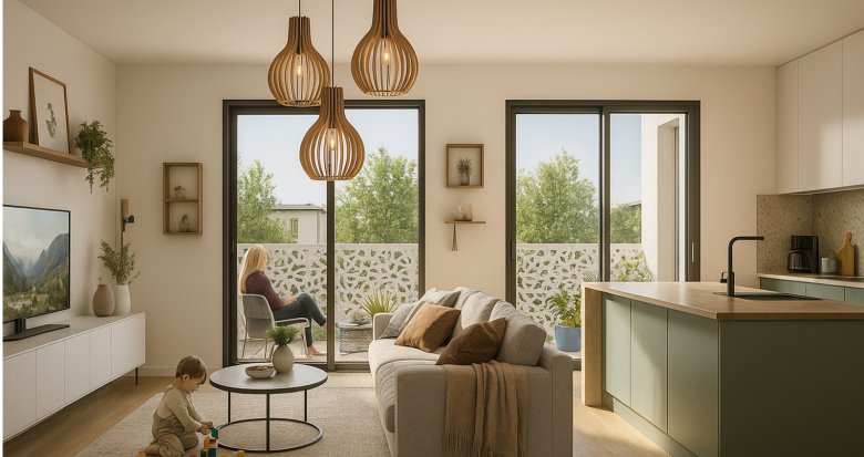 Achat / Vente appartement neuf Vaulx-en-Velin quartier village proche transports (69120) - Réf. 13339