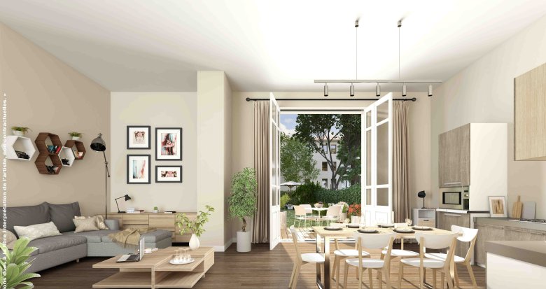 Achat / Vente appartement neuf Vénissieux à 10 minutes à pied du métro D (69200) - Réf. 8295