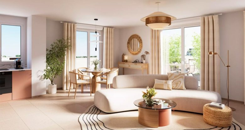 Achat / Vente appartement neuf Vénissieux au pied du métro Parilly (69200) - Réf. 13444