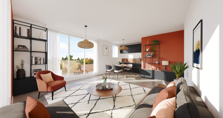 Achat / Vente appartement neuf Vénissieux proche tramway T6 et bus (69200) - Réf. 7039