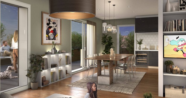 Achat / Vente appartement neuf Villeurbanne à 12 minutes en transport du coeur de Lyon (69100) - Réf. 8421