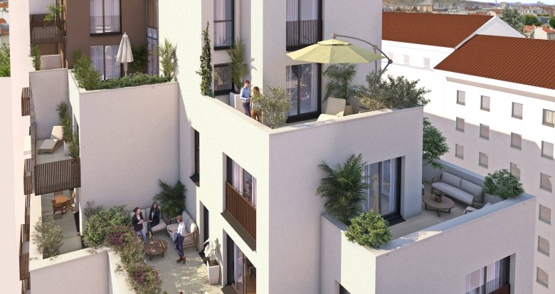 Achat / Vente appartement neuf Villeurbanne à 12 minutes en transport du coeur de Lyon (69100) - Réf. 8421