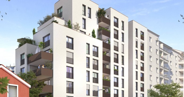 Achat / Vente appartement neuf Villeurbanne à 12 minutes en transport du coeur de Lyon (69100) - Réf. 8421
