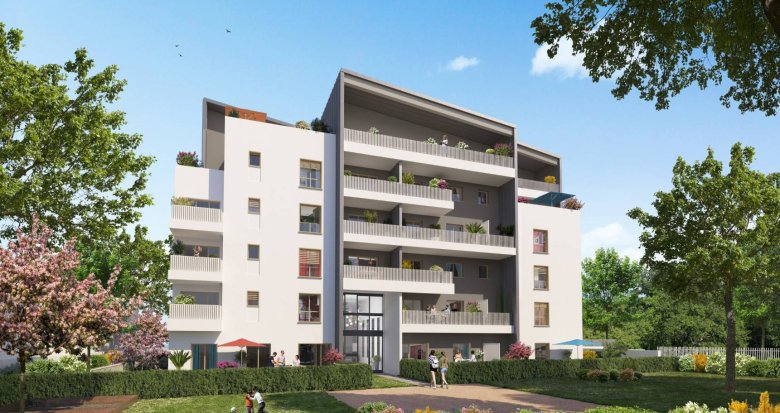 Achat / Vente appartement neuf Villeurbanne à 450 mètres du métro A (69100) - Réf. 12645